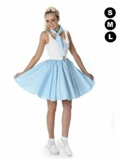 Jupe Années 60 Rock And Roll Bleu