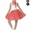 Jupe Années 60 Rock And Roll Rouge