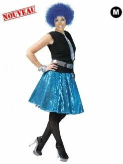 Jupe Disco Bleu