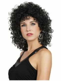 Perruque Années 80 Noire