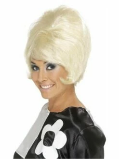 Perruque Blonde Platine Années 60