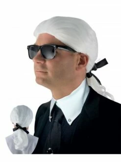 Perruque Karl Lagarfeld