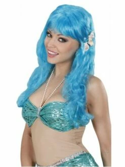 Perruque De Sirène Bleue