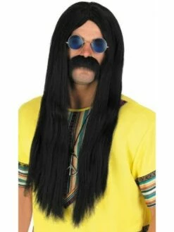 Perruque Hippie Noir