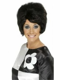 Perruque Noire Années 60 Pour Femme