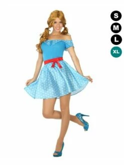 Robe Années 50 Bleue