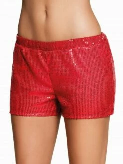 Short Paillettes Rouges