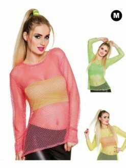 T Shirt Filet Fluo Années 80