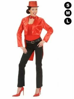 Veste Queue De Pie Rouge Femme